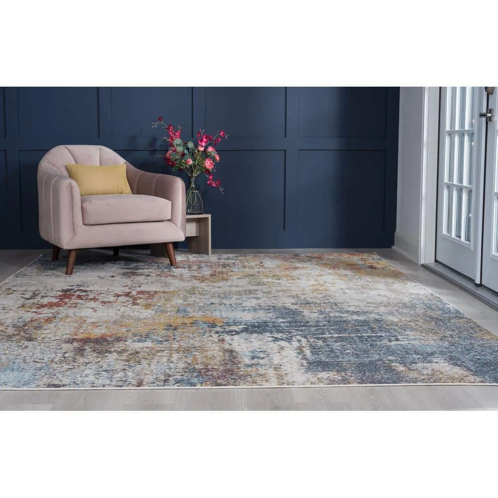 Barclay Abstract Cream 9 ft. x 12 ft. Indoor Area Rug by Tayse Rugs 10 Barclay Abstract Cream 9 ft. x 12 ft. Indoor Area Rug by Tayse Rugs - Image 8