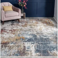 Barclay Abstract Cream 9 ft. x 12 ft. Indoor Area Rug by Tayse Rugs 16 Barclay Abstract Cream 9 ft. x 12 ft. Indoor Area Rug by Tayse Rugs -Malibu Wide Plank Shop cream tayse rugs area rugs bcl1401 9x12 fa 1000