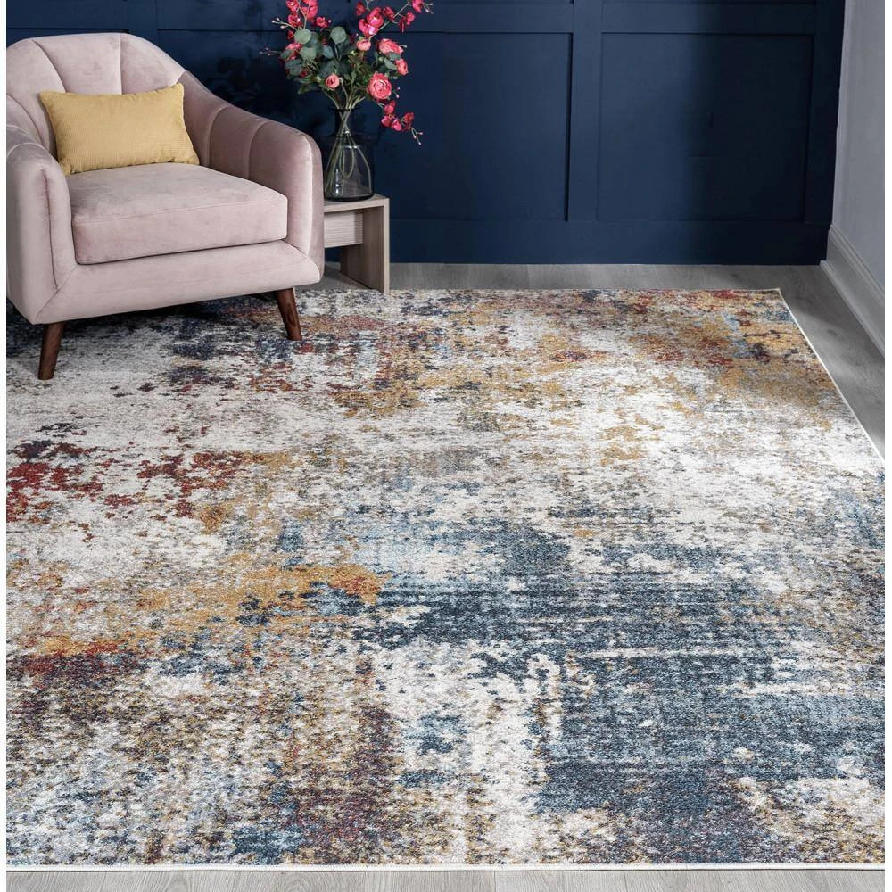 Barclay Abstract Cream 9 ft. x 12 ft. Indoor Area Rug by Tayse Rugs 9 Barclay Abstract Cream 9 ft. x 12 ft. Indoor Area Rug by Tayse Rugs - Image 7