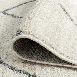 Maya Geometric Cream 8 ft. x 10 ft. Indoor Area Rug by Tayse Rugs -Malibu Wide Plank Shop cream tayse rugs area rugs may1317 8x10 1f 1000