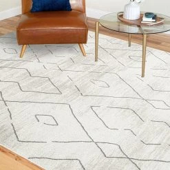 Maya Geometric Cream 8 ft. x 10 ft. Indoor Area Rug by Tayse Rugs -Malibu Wide Plank Shop cream tayse rugs area rugs may1317 8x10 31 1000