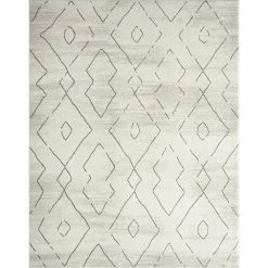 Maya Geometric Cream 8 ft. x 10 ft. Indoor Area Rug by Tayse Rugs