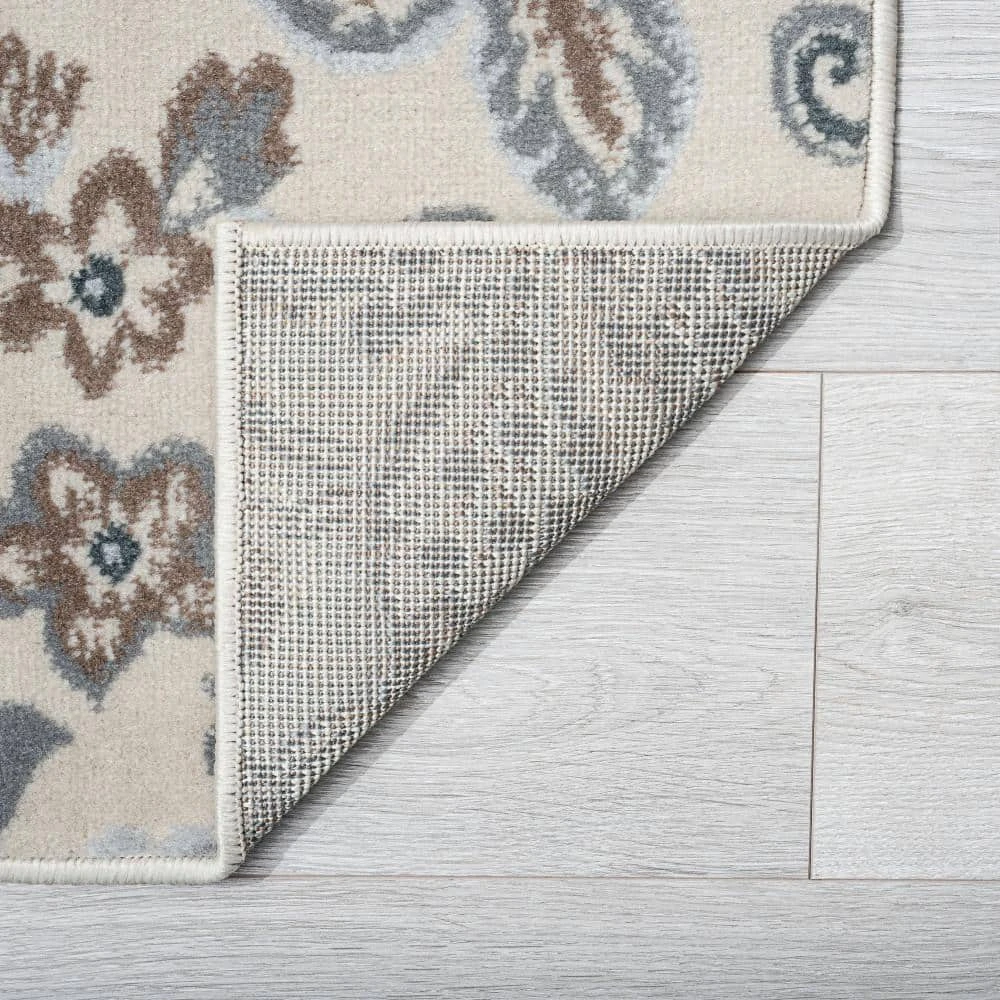 Madison Floral Cream 8 ft. x 10 ft. Indoor Area Rug by Tayse Rugs 8 Madison Floral Cream 8 ft. x 10 ft. Indoor Area Rug by Tayse Rugs - Image 6