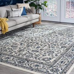 Madison Floral Cream 9 ft. x 13 ft. Indoor Area Rug by Tayse Rugs -Malibu Wide Plank Shop cream tayse rugs area rugs mdn4617 9x13 76 1000