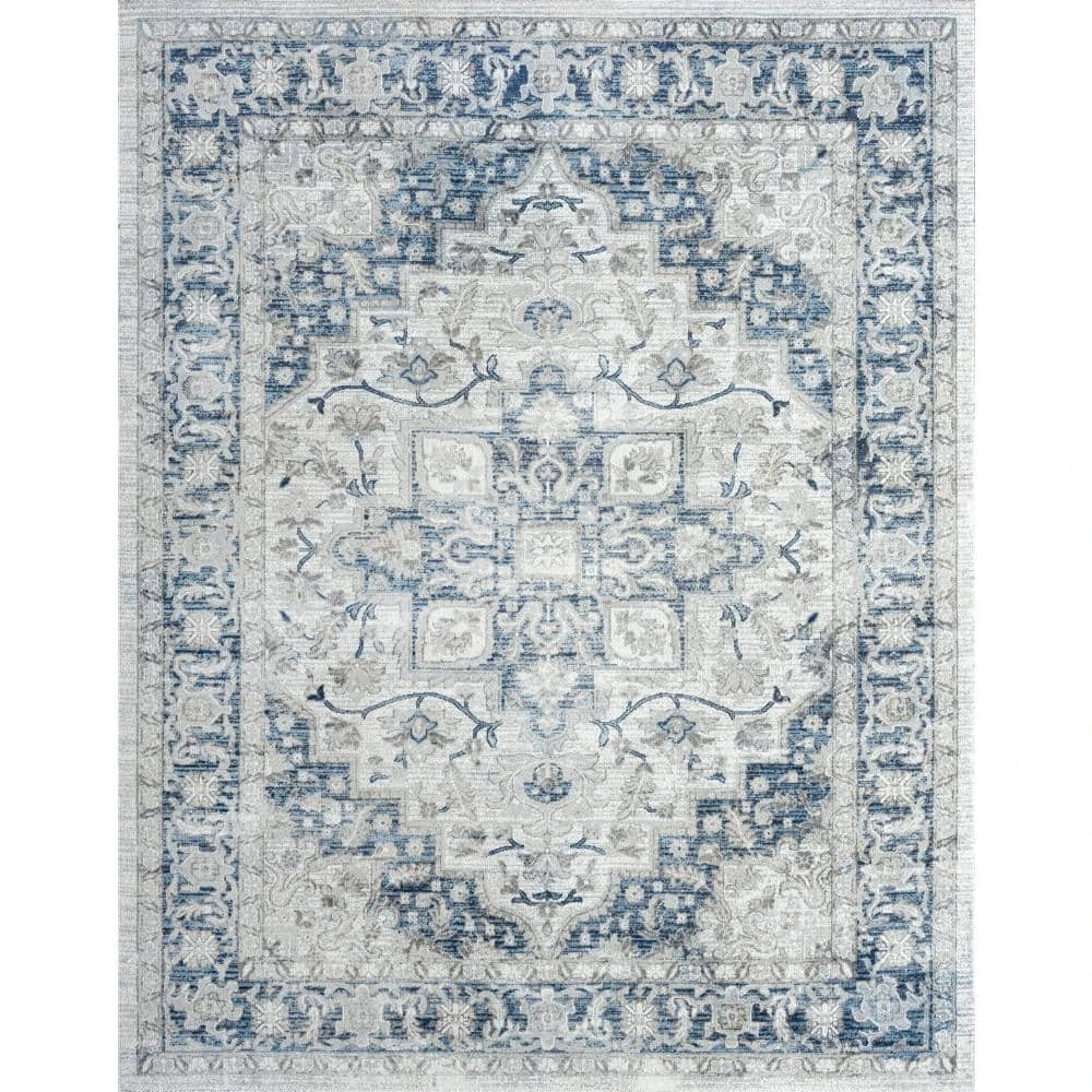 Palazzo Oriental Cream 8 ft. x 10 ft. Indoor Area Rug by Tayse Rugs 3 Palazzo Oriental Cream 8 ft. x 10 ft. Indoor Area Rug by Tayse Rugs