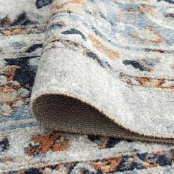 Palazzo Border Cream 8 ft. x 10 ft. Indoor Area Rug by Tayse Rugs -Malibu Wide Plank Shop cream tayse rugs area rugs plz2517 8x10 1f 1000