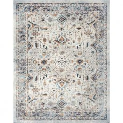 Palazzo Border Cream 8 ft. x 10 ft. Indoor Area Rug by Tayse Rugs