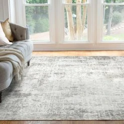 Palazzo Abstract Cream 5 ft. x 8 ft. Indoor Area Rug by Tayse Rugs -Malibu Wide Plank Shop cream tayse rugs area rugs plz2617 5x8 31 1000