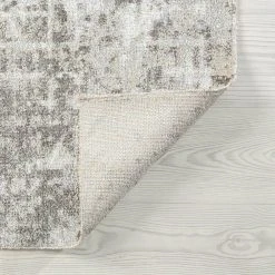 Palazzo Abstract Cream 5 ft. x 8 ft. Indoor Area Rug by Tayse Rugs -Malibu Wide Plank Shop cream tayse rugs area rugs plz2617 5x8 4f 1000