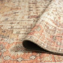 Parker Persian Cream 5 ft. x 7 ft. Machine Washable Indoor Area Rug by Tayse Rugs -Malibu Wide Plank Shop cream tayse rugs area rugs prk1817 5x7 1f 1000