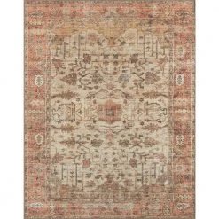 Parker Persian Cream 5 ft. x 7 ft. Machine Washable Indoor Area Rug by Tayse Rugs