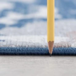 Madison Floral Dark Blue 8 ft. x 10 ft. Indoor Area Rug by Tayse Rugs -Malibu Wide Plank Shop dark blue tayse rugs area rugs mdn4107 8x10 c3 1000