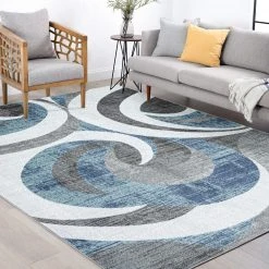 Jaize Abstract Dark Gray 8 ft. x 10 ft. Indoor Area Rug by Tayse Rugs -Malibu Wide Plank Shop dark gray tayse rugs area rugs jze1441 8x10 31 1000