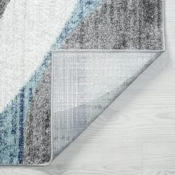 Jaize Abstract Dark Gray 8 ft. x 10 ft. Indoor Area Rug by Tayse Rugs -Malibu Wide Plank Shop dark gray tayse rugs area rugs jze1441 8x10 4f 1000