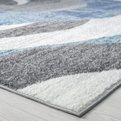 Jaize Abstract Dark Gray 8 ft. x 10 ft. Indoor Area Rug by Tayse Rugs -Malibu Wide Plank Shop dark gray tayse rugs area rugs jze1441 8x10 c3 1000