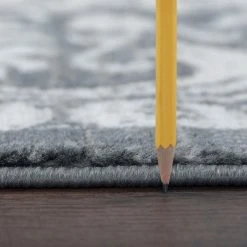 Madison Medallion Dark Gray 8 ft. x 10 ft. Indoor Area Rug by Tayse Rugs -Malibu Wide Plank Shop dark gray tayse rugs area rugs mdn3841 8x10 c3 1000