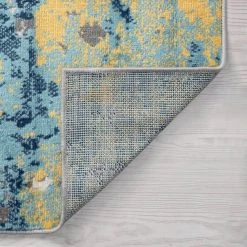 Dynamic Abstract Gold 8 ft. x 10 ft. Indoor Area Rug by Tayse Rugs 14 Dynamic Abstract Gold 8 ft. x 10 ft. Indoor Area Rug by Tayse Rugs -Malibu Wide Plank Shop gold tayse rugs area rugs dyn1011 8x10 4f 1000