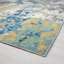 Dynamic Abstract Gold 8 ft. x 10 ft. Indoor Area Rug by Tayse Rugs 13 Dynamic Abstract Gold 8 ft. x 10 ft. Indoor Area Rug by Tayse Rugs -Malibu Wide Plank Shop gold tayse rugs area rugs dyn1011 8x10 c3 1000