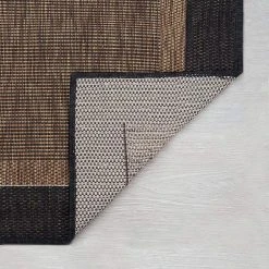 Eco Solid Border Gold 9 ft. x 12 ft. Indoor/Outdoor Area Rug by Tayse Rugs -Malibu Wide Plank Shop gold tayse rugs outdoor rugs eco1201 9x12 4f 1000