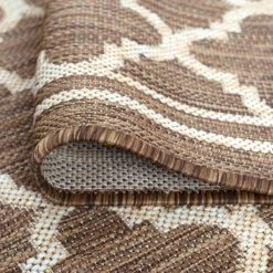 Eco Geometric Gold 9 ft. x 12 ft. Indoor/Outdoor Area Rug by Tayse Rugs -Malibu Wide Plank Shop gold tayse rugs outdoor rugs eco1303 9x12 1f 1000