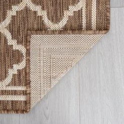 Eco Geometric Gold 9 ft. x 12 ft. Indoor/Outdoor Area Rug by Tayse Rugs -Malibu Wide Plank Shop gold tayse rugs outdoor rugs eco1303 9x12 4f 1000