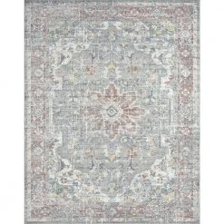 Addison Oriental Gray 8 ft. x 10 ft. Indoor Area Rug by Tayse Rugs