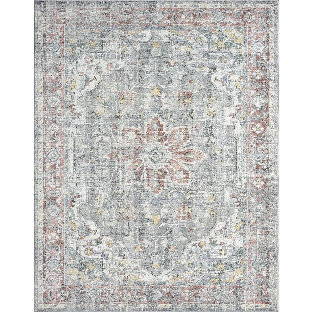 Addison Oriental Gray 8 ft. x 10 ft. Indoor Area Rug by Tayse Rugs 3 Addison Oriental Gray 8 ft. x 10 ft. Indoor Area Rug by Tayse Rugs