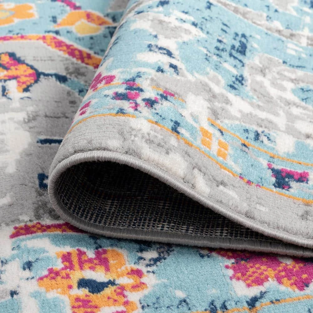 Dynamic Medallion Gray 8 ft. x 10 ft. Indoor Area Rug by Tayse Rugs 7 Dynamic Medallion Gray 8 ft. x 10 ft. Indoor Area Rug by Tayse Rugs - Image 5