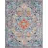 Dynamic Medallion Gray 8 ft. x 10 ft. Indoor Area Rug by Tayse Rugs -Malibu Wide Plank Shop gray tayse rugs area rugs dyn1509 8x10 64 1000
