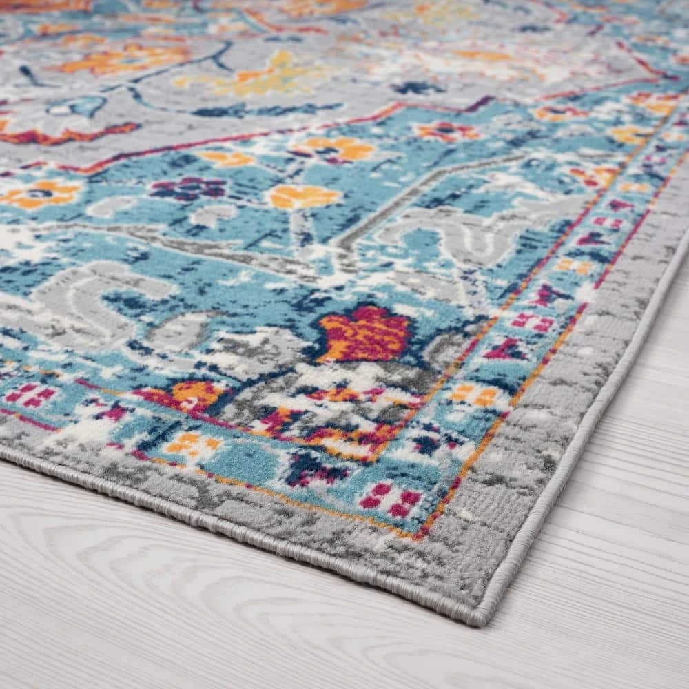 Dynamic Medallion Gray 8 ft. x 10 ft. Indoor Area Rug by Tayse Rugs 5 Dynamic Medallion Gray 8 ft. x 10 ft. Indoor Area Rug by Tayse Rugs - Image 3