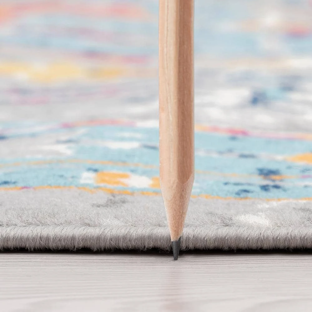 Dynamic Medallion Gray 8 ft. x 10 ft. Indoor Area Rug by Tayse Rugs 4 Dynamic Medallion Gray 8 ft. x 10 ft. Indoor Area Rug by Tayse Rugs - Image 2