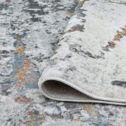 Hillside Abstract Gray 8 ft. x 10 ft. Indoor Area Rug by Tayse Rugs -Malibu Wide Plank Shop gray tayse rugs area rugs hls1609 8x10 44 1000