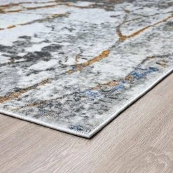 Hillside Abstract Gray 8 ft. x 10 ft. Indoor Area Rug by Tayse Rugs -Malibu Wide Plank Shop gray tayse rugs area rugs hls1609 8x10 4f 1000