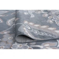 Hampton Floral Gray 8 ft. x 10 ft. Indoor Area Rug by Tayse Rugs -Malibu Wide Plank Shop gray tayse rugs area rugs hmp4309 8x10 1f 1000