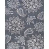 Hampton Floral Gray 8 ft. x 10 ft. Indoor Area Rug by Tayse Rugs -Malibu Wide Plank Shop gray tayse rugs area rugs hmp4309 8x10 64 1000