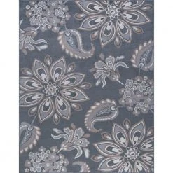 Hampton Floral Gray 8 ft. x 10 ft. Indoor Area Rug by Tayse Rugs