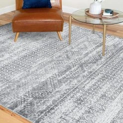 Maya Moroccan Gray 9 ft. x 12 ft. Indoor Area Rug by Tayse Rugs -Malibu Wide Plank Shop gray tayse rugs area rugs may1109 9x12 31 1000