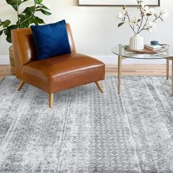 Maya Moroccan Gray 9 ft. x 12 ft. Indoor Area Rug by Tayse Rugs -Malibu Wide Plank Shop gray tayse rugs area rugs may1109 9x12 44 1000