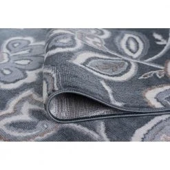 Madison Floral Gray 8 ft. x 10 ft. Indoor Area Rug by Tayse Rugs -Malibu Wide Plank Shop gray tayse rugs area rugs mdn3409 8x10 1f 1000