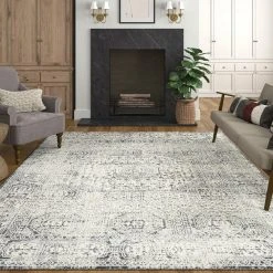 Tuscany Oriental Gray 8 ft. x 10 ft. Indoor Area Rug by Tayse Rugs -Malibu Wide Plank Shop gray tayse rugs area rugs tus1009 8x10 31 1000