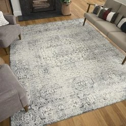 Tuscany Oriental Gray 8 ft. x 10 ft. Indoor Area Rug by Tayse Rugs -Malibu Wide Plank Shop gray tayse rugs area rugs tus1009 8x10 44 1000