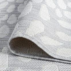 Eco Floral Gray 9 ft. x 12 ft. Indoor/Outdoor Area Rug by Tayse Rugs -Malibu Wide Plank Shop gray tayse rugs outdoor rugs eco1904 9x12 1f 1000