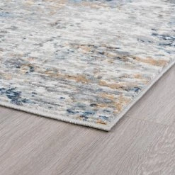 Yardley Abstract Indigo 5 ft. x 8 ft. Indoor Area Rug by Tayse Rugs -Malibu Wide Plank Shop indigo tayse rugs area rugs yrd1001 5x8 c3 1000