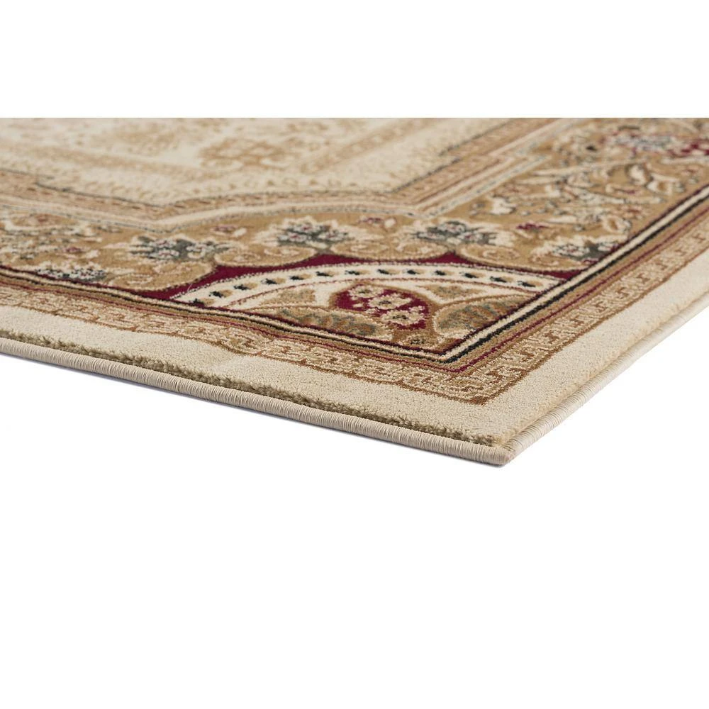 Sensation Ivory 5 ft. x 7 ft. Traditional Area Rug by Tayse Rugs 6 Sensation Ivory 5 ft. x 7 ft. Traditional Area Rug by Tayse Rugs - Image 4