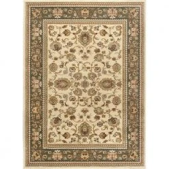 Sensation Border Ivory 8 ft. x 11 ft. Indoor Area Rug by Tayse Rugs