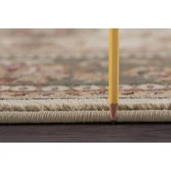 Sensation Border Ivory 8 ft. x 11 ft. Indoor Area Rug by Tayse Rugs -Malibu Wide Plank Shop ivory tayse rugs area rugs sns4722 8x11 d4 1000