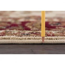 Sensation Border Ivory 8 ft. x 11 ft. Indoor Area Rug by Tayse Rugs -Malibu Wide Plank Shop ivory tayse rugs area rugs sns4792 8x11 c3 1000