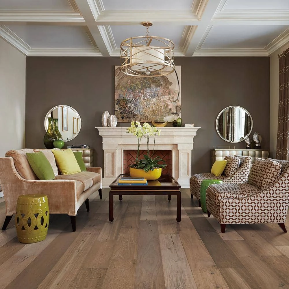 French Oak Key West 1/2 in. T x 7.5 in. W x Varying Length Engineered Click Hardwood Flooring (23.44 sq. ft./case) by Malibu Wide Plank 4 French Oak Key West 1/2 in. T x 7.5 in. W x Varying Length Engineered Click Hardwood Flooring (23.44 sq. ft./case) by Malibu Wide Plank - Image 2