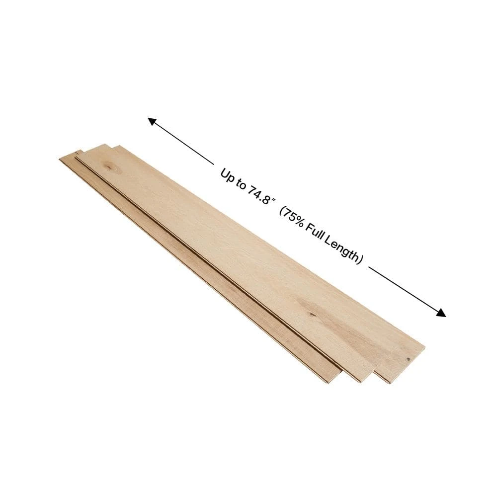 Hickory Crescent 1/2 in. T x 5 in. and 7 in. W x Varying Length Engineered Hardwood Flooring (24.93 sq. ft./case) by Malibu Wide Plank 6 Hickory Crescent 1/2 in. T x 5 in. and 7 in. W x Varying Length Engineered Hardwood Flooring (24.93 sq. ft./case) by Malibu Wide Plank - Image 4