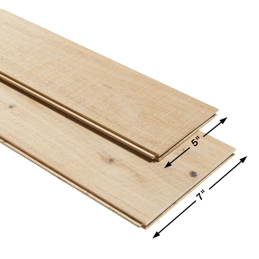 Hickory Crescent 1/2 in. T x 5 in. and 7 in. W x Varying Length Engineered Hardwood Flooring (24.93 sq. ft./case) by Malibu Wide Plank 7 Hickory Crescent 1/2 in. T x 5 in. and 7 in. W x Varying Length Engineered Hardwood Flooring (24.93 sq. ft./case) by Malibu Wide Plank - Image 5